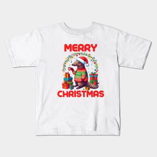 Christmas Armadillo Kids T-Shirt